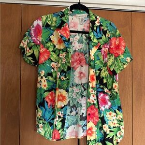 Evan Picone Vibrant Floral Men's Shirt